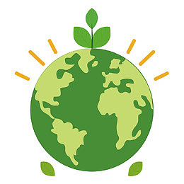 世界环境日爱护插画