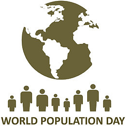 世界人口日小人图标