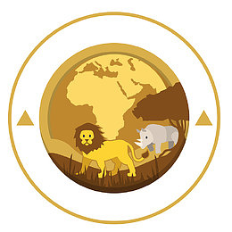 绿色地球世界地球日金色动物保护