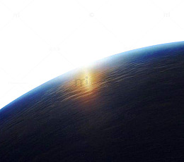 太阳照地球