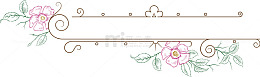 唯美创意边框矢量手绘花卉边框素
