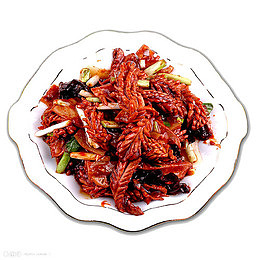 爆炒麻辣腰花