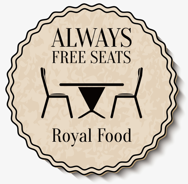 餐桌标志矢量图