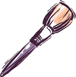 手绘化化妆刷素写