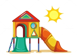 滑梯游乐园儿童节快乐卡通