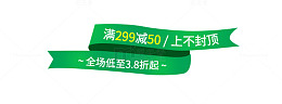 绿色小清新风格标题横条