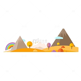 手绘卡通新学期校园图案