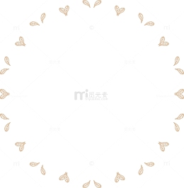爱心花边框架