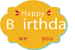 生日快乐矢量图