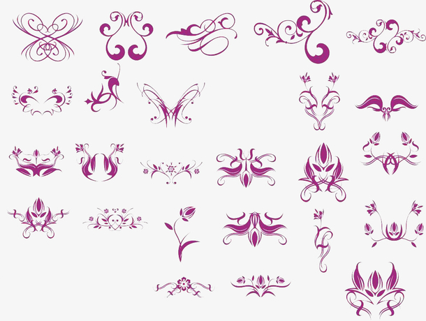 矢量精美花边设计