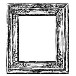 正方形古典画框相框
