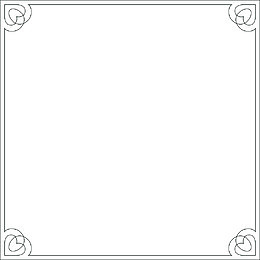 黑色简约爱心花边