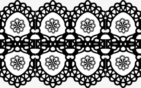 蕾丝镂空花边素材图