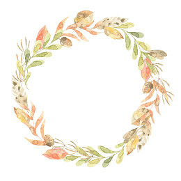 手绘卡通装饰花草装饰