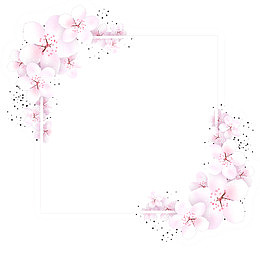 美丽鲜花框PNG下载