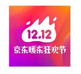 渐变京东双12logo