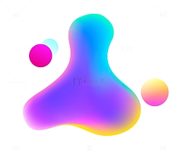 618抢先购电商海报渐变流体不