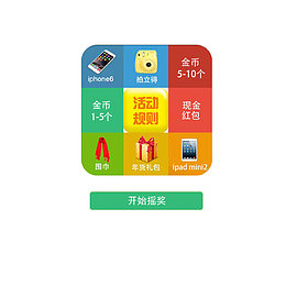 卡通抽奖九宫格
