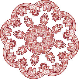 花边异域装饰花纹