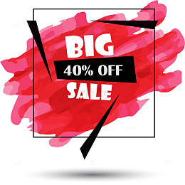 矢量手绘红色笔触