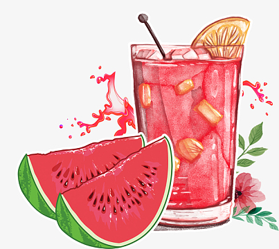 夏季促销鲜榨西瓜汁夏季饮料美食
