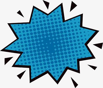 卡通波普海报设计背景图epspng云朵爆炸贴png黑白思考漫画风格对话框