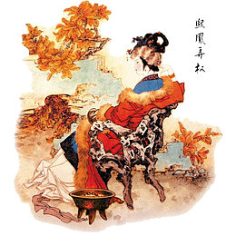 红楼梦插画熙凤弄权