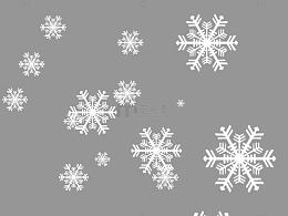 透明雪花素材