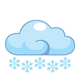 中到大雪天气图标