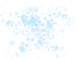 蓝色梦幻冬日雪花