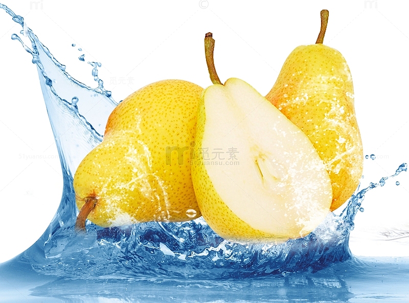 美味梨汁健康饮品海报