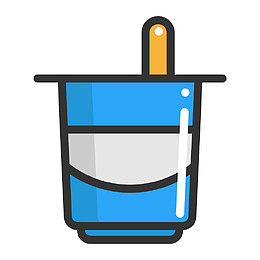 扁平化酸奶PNG下载