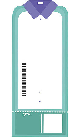 手绘创意衣服促销展板