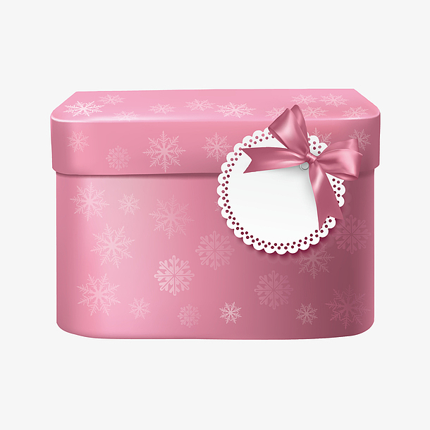 手绘粉色礼盒
