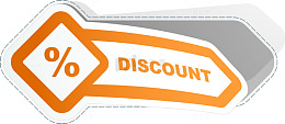 黄色discount标签