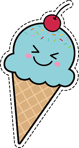 冰淇淋标签PNG下载