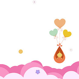 卡通促销推广主图背景免费下载