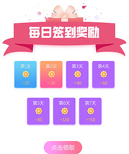 每日签到奖励
