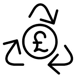 货币电子商务金融钱英镑回收转移