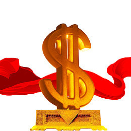 金币银行宣传飘带