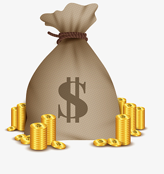 金融理财贷款金币钱袋子