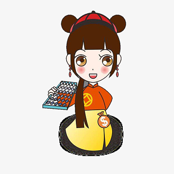 卡通人物端着红酒的酒店掌柜png卡通掌柜png戴帽子的微笑福掌柜矢量