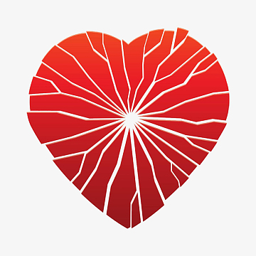 中国风红色的破裂的爱心pngpng裂开的心图标png心碎的图标png心碎红色