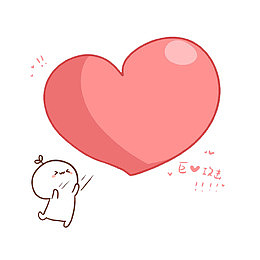 卡通小清新为了爱努力的孩子PS