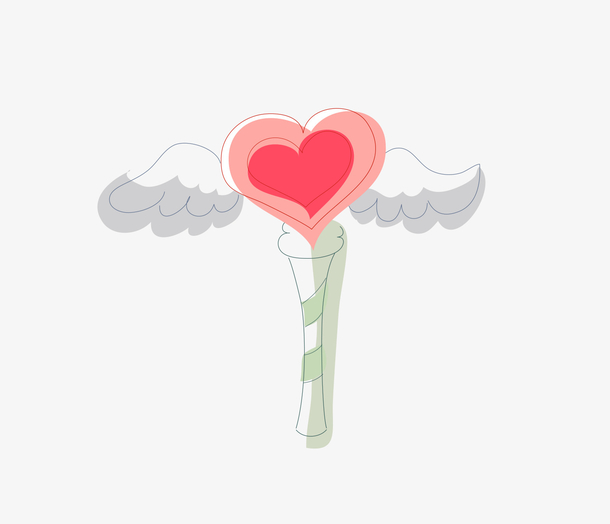 彩色手绘的仙女棒