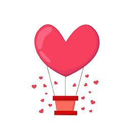 表白节创意热气球