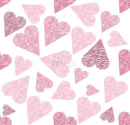 手绘涂鸦线条爱心