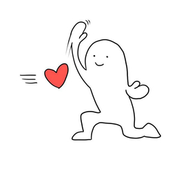 甩手拒接心心小白人