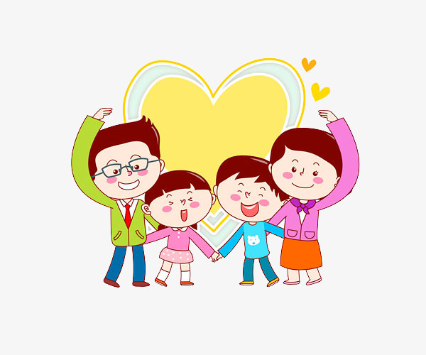 幸福的一家四口