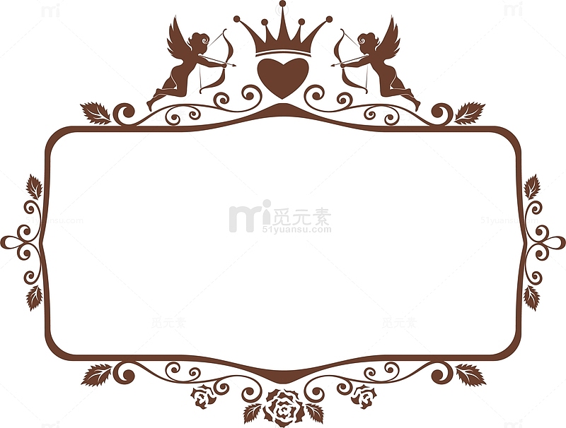 褐色皇冠框架